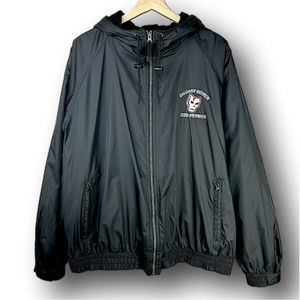 Calgary Hitmen Hockey Hooded Light Full Zip Patch Embroidered Jacket Black Large